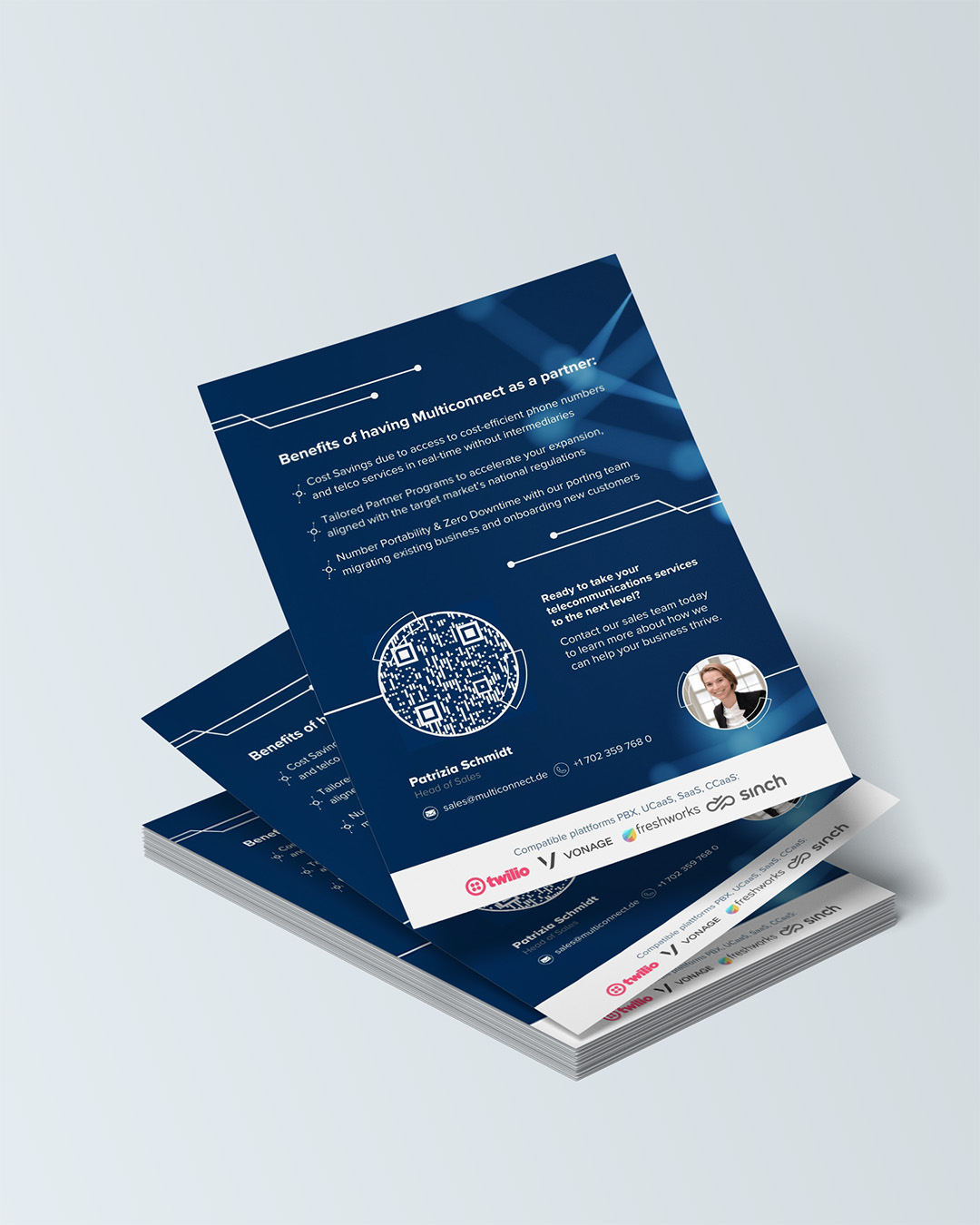Mockup des Messe Flyers
