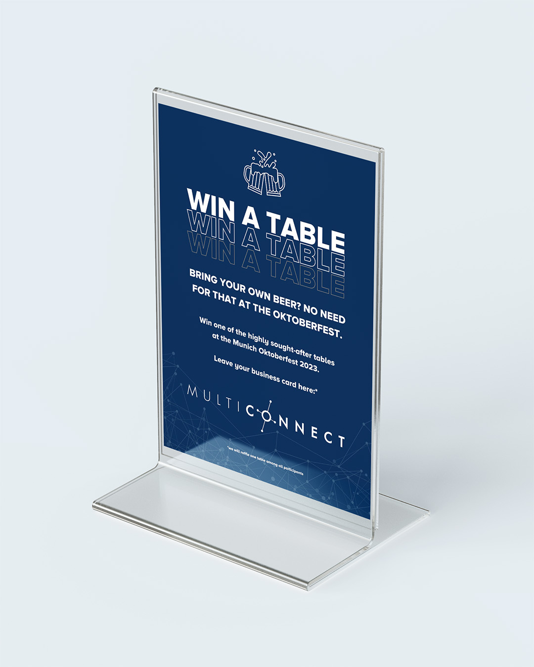 Mockup des Messe Aufstellers