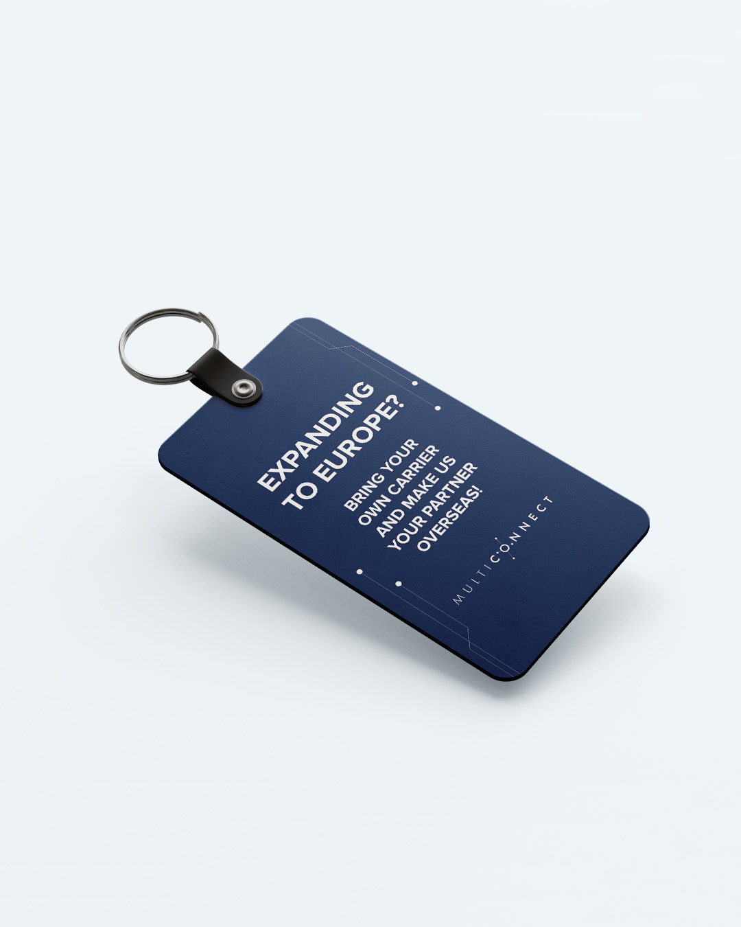 Mockup des Travel Tags für den SCHLAWEANA Kunden Multiconnect